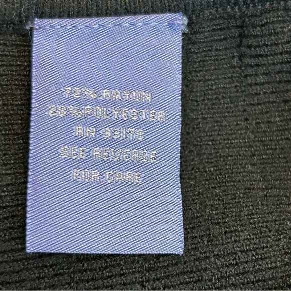 Black knit A-line mini skirt Sz M classy flowy stretchy pull-on - Picture 11 of 14